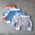 Pantalon sarouel bébé à motif en tissu jersey extensible 4 couleurs
