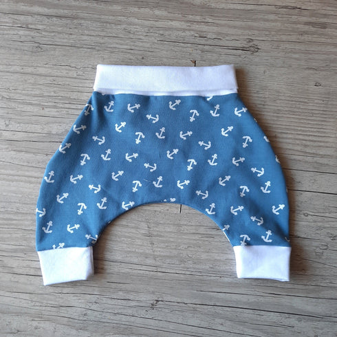 Pantalon sarouel bébé à motif en tissu jersey extensible 4 couleurs