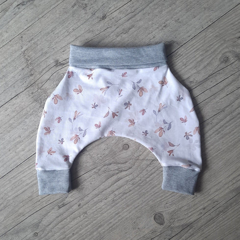 Pantalon sarouel bébé à motif en tissu jersey extensible 4 couleurs