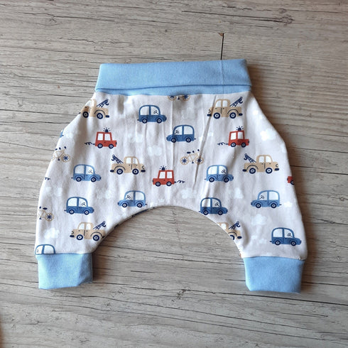 Pantalon sarouel+ bonnet bébé à motif en tissu jersey extensible