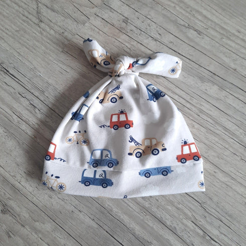 Pantalon sarouel+ bonnet bébé à motif en tissu jersey extensible