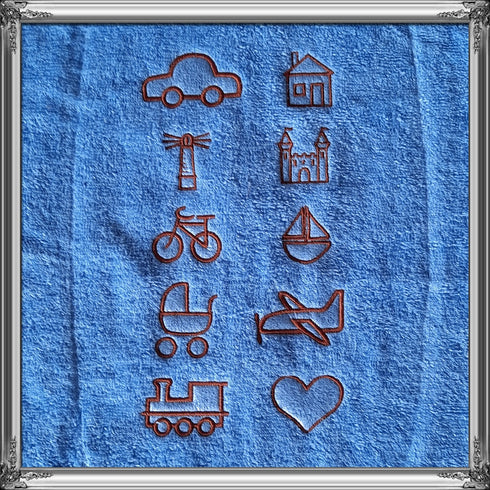 Serviette souvenir tableau de naissance personnalisée 50x100cm ou 70x130cm avec prénom brodé: 8 couleurs