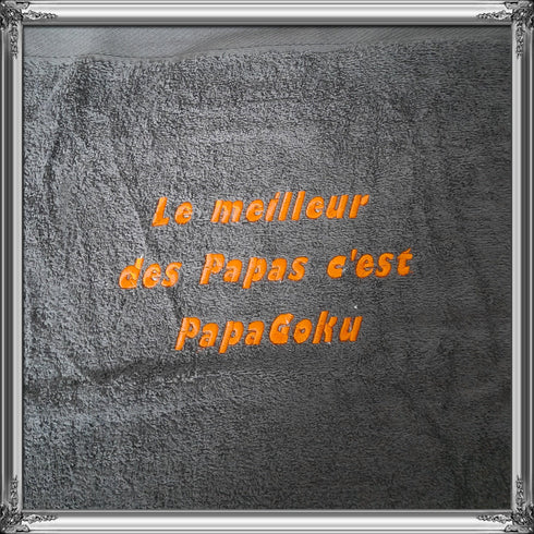 Serviette personnalisée 50x100cm ou 70x130cm MESSAGE LIBRE: 9 couleurs
