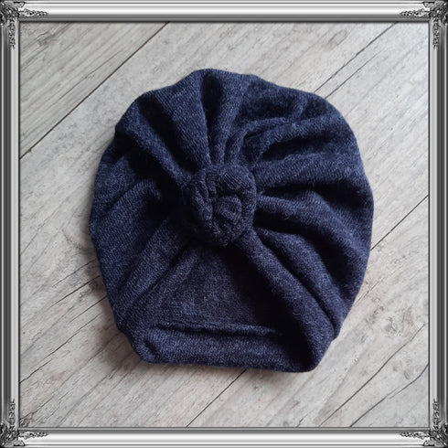 Turban bonnet tourbillon chaud en tissus maille extensible 8 couleurs