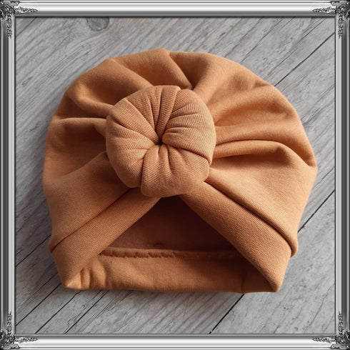Knot turban or buns sweatshirt fabric lined with soft and warm fleece 5 colors