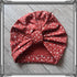 Turban nœud, buns, simple ou noué motif pois en jersey extensible 4 couleurs