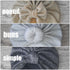 Turban noeud, buns ou simple brillant en tissu extensible 3 couleurs