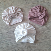 Turban nœud, buns ou simple en jersey extensible 3 couleurs